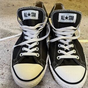 Men Gray and White converse Sneakers